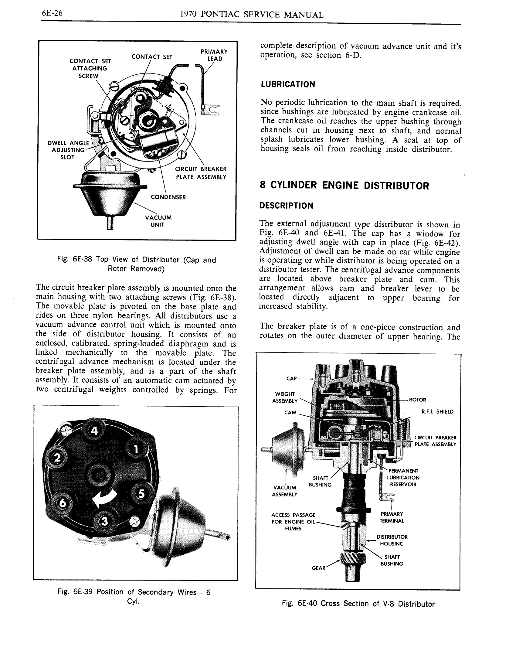 1970 Pontiac Chassis Service Manual - Engine Electrical Page 26 of 45